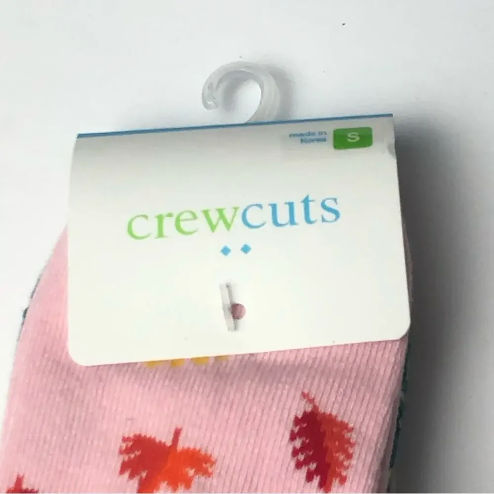 Crewcuts Girl's Fall Theme Multi- Print Socks Three Pairs Sz S NWT